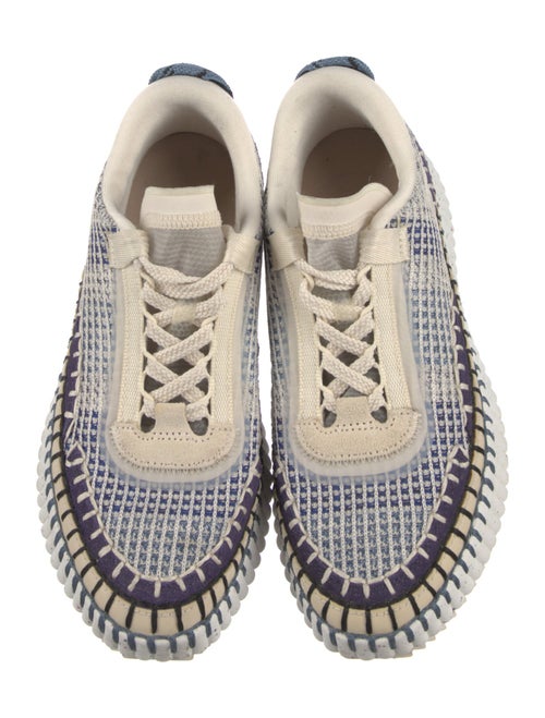 Chloé Tweed Pattern Sneakers