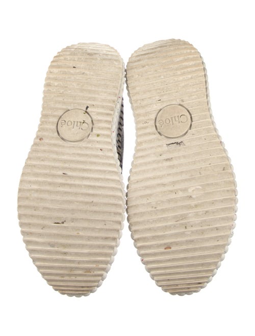 Chloé Tweed Pattern Sneakers