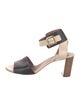 Chloé Leather Colorblock Pattern Slingback Sandals