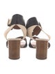 Chloé Leather Colorblock Pattern Slingback Sandals