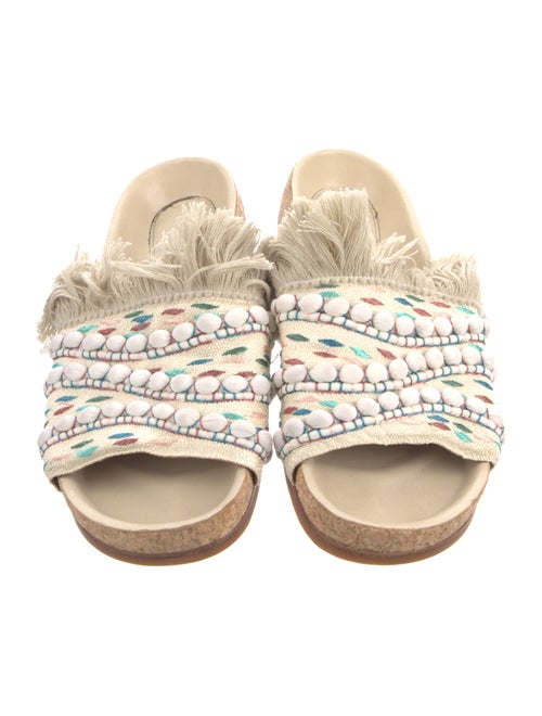 Chloé Embroidered Accent Slides