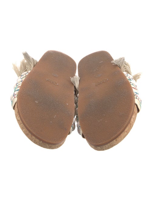 Chloé Embroidered Accent Slides