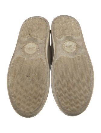 Chloé Leather Scalloped Accent Sneakers