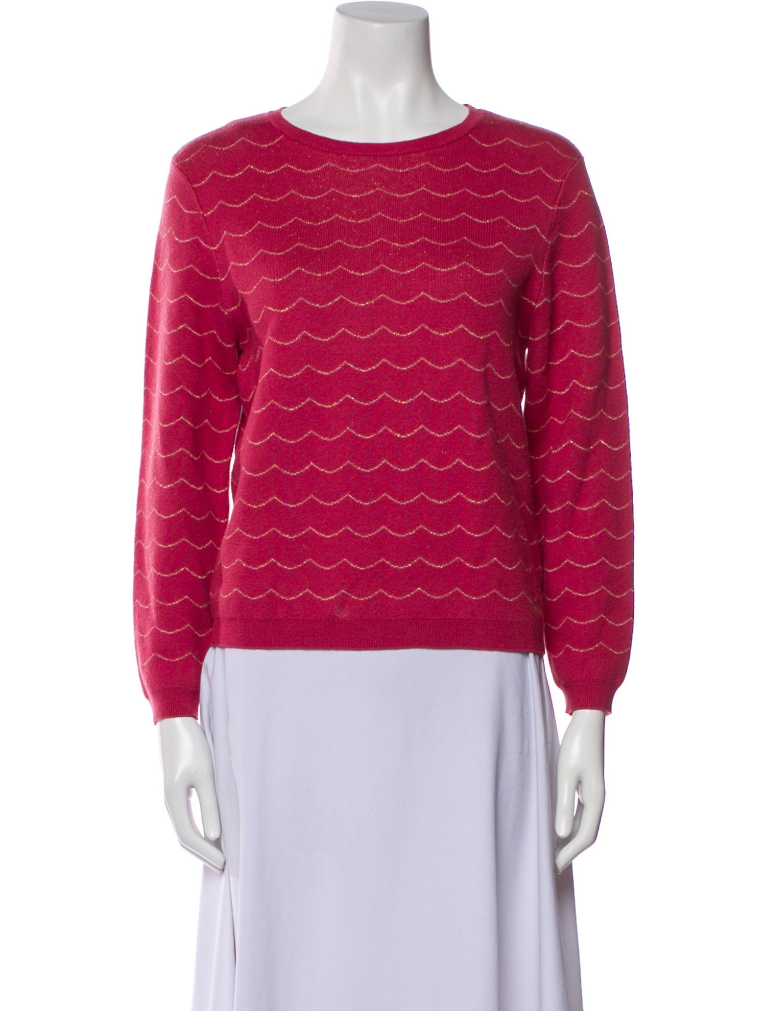 Chloé Striped Crew Neck Sweatshirt