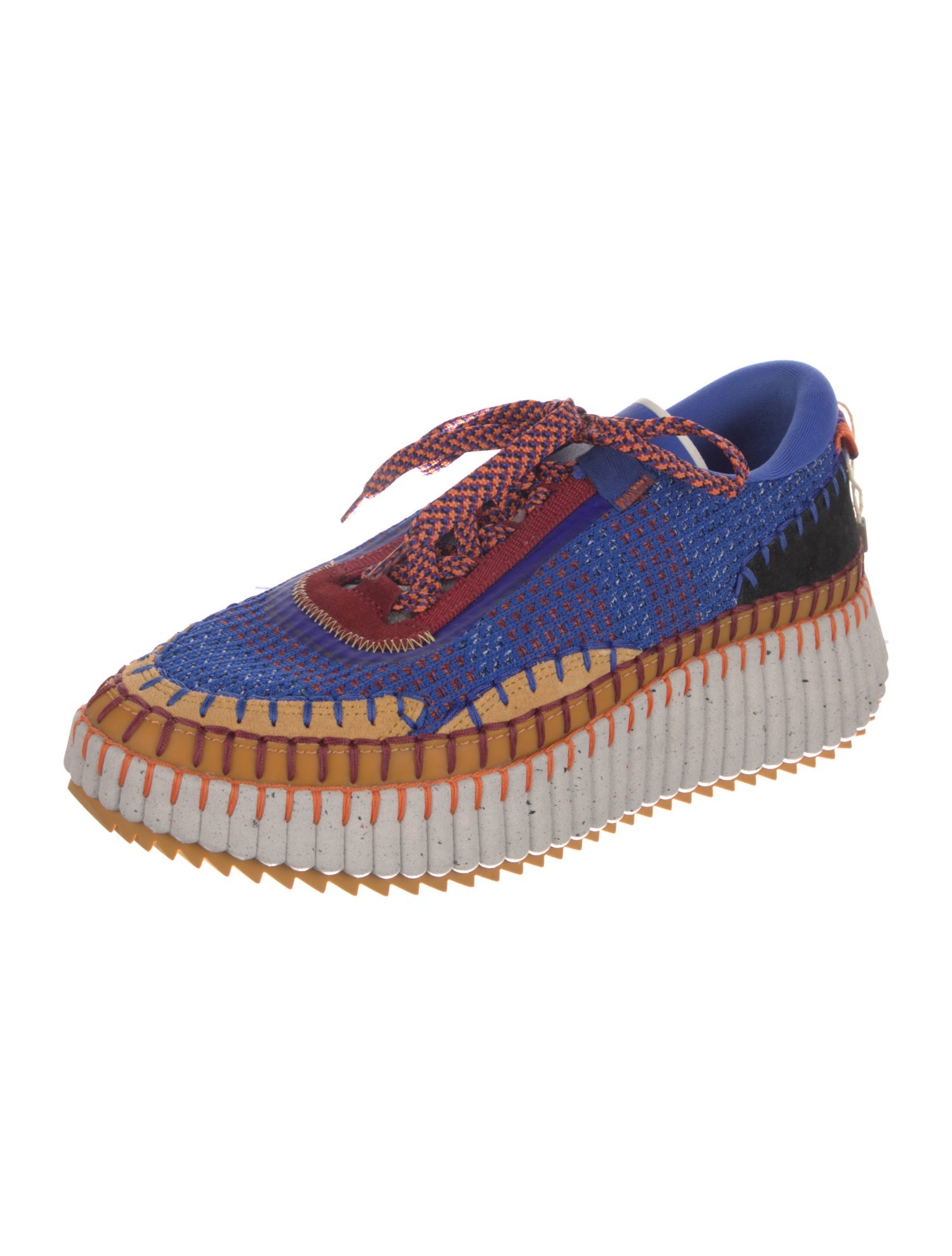 Chloé Colorblock Pattern Sneakers