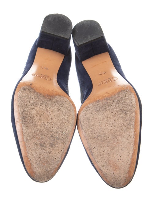 Chloé Suede Mesh Accents Pumps