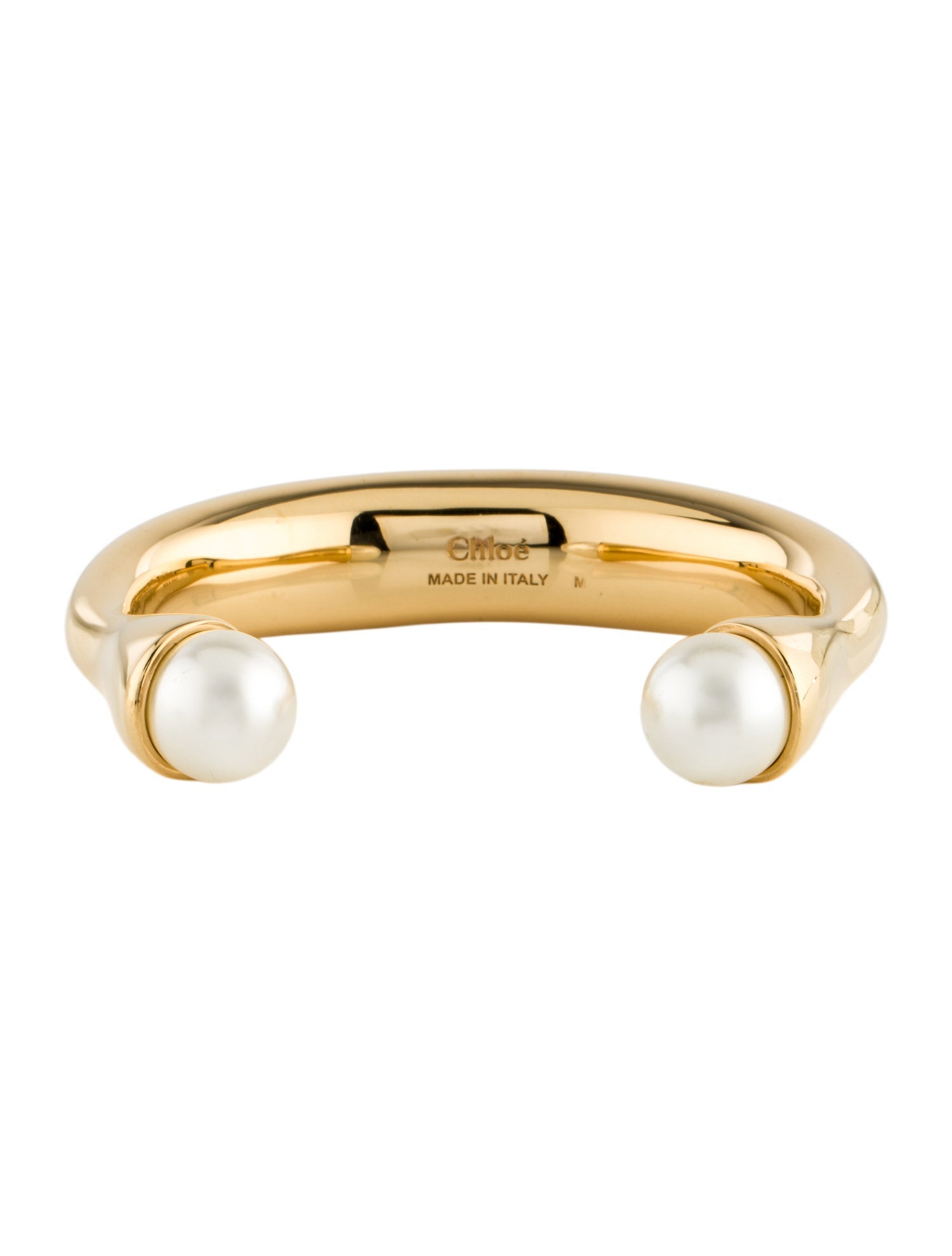 Chloé Faux Pearl Darcey Bangle Bracelet