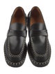 Chloé Leather Whipstitch Trim Loafers