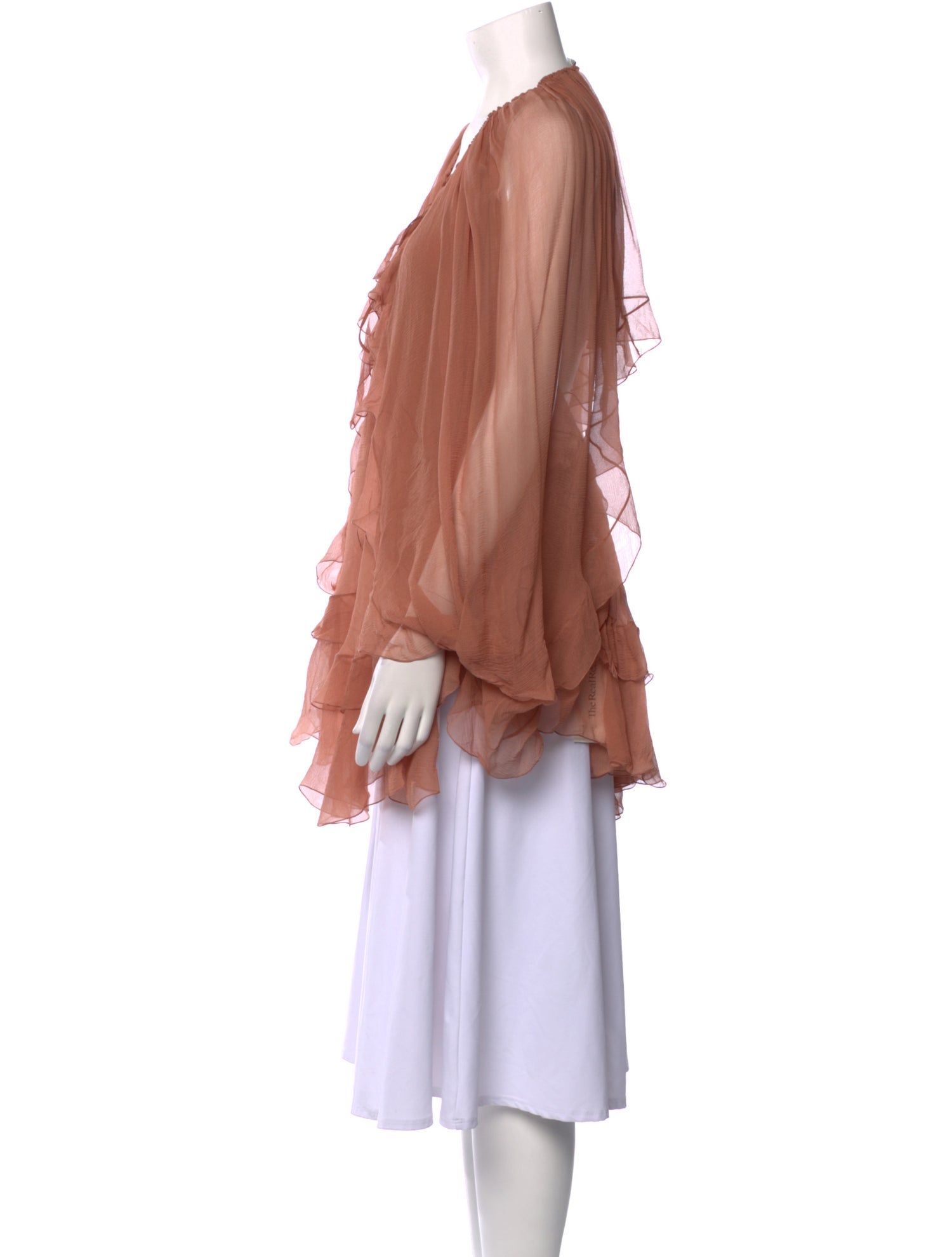 Chloé Silk V-Neck Top