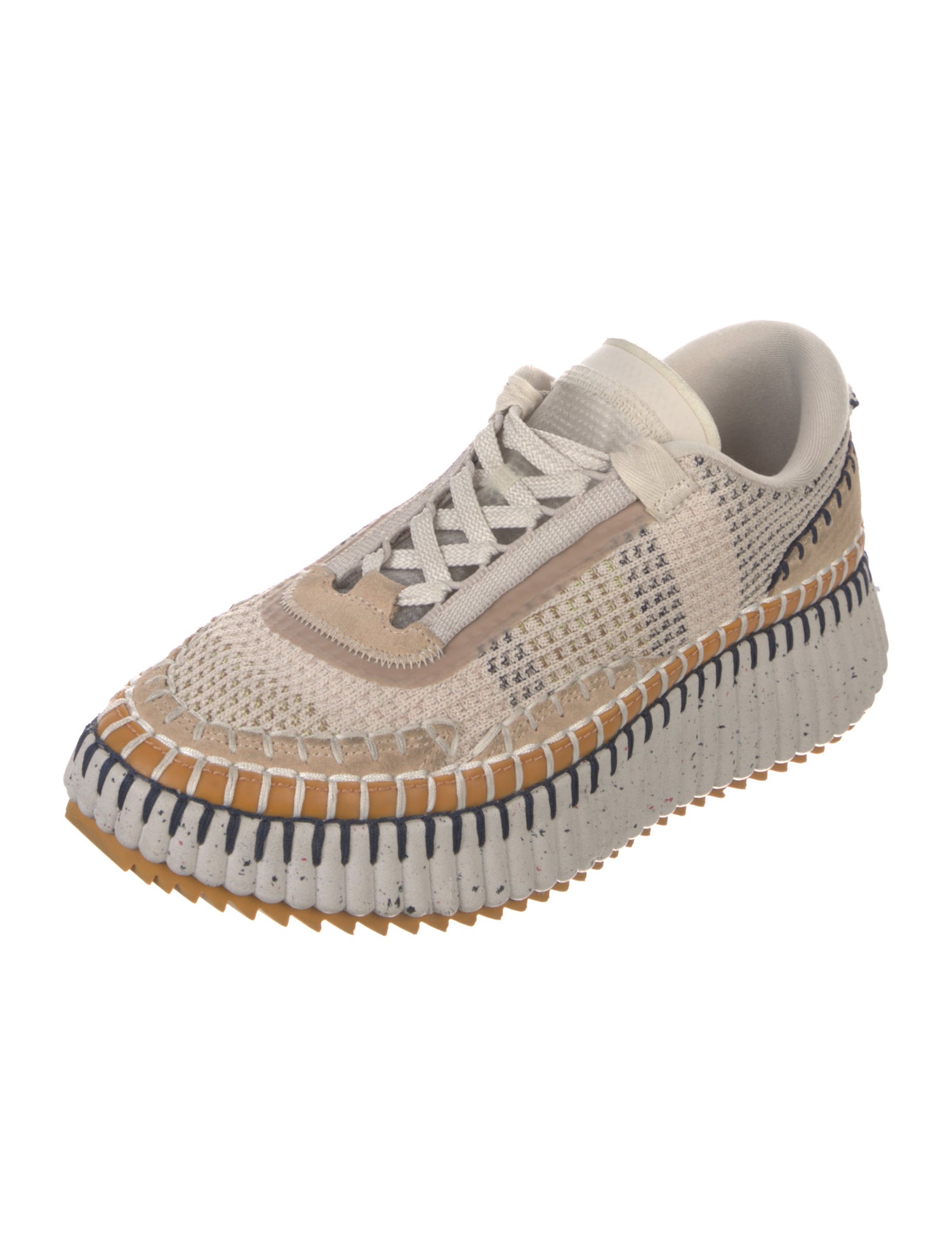 Chloé Colorblock Pattern Sneakers
