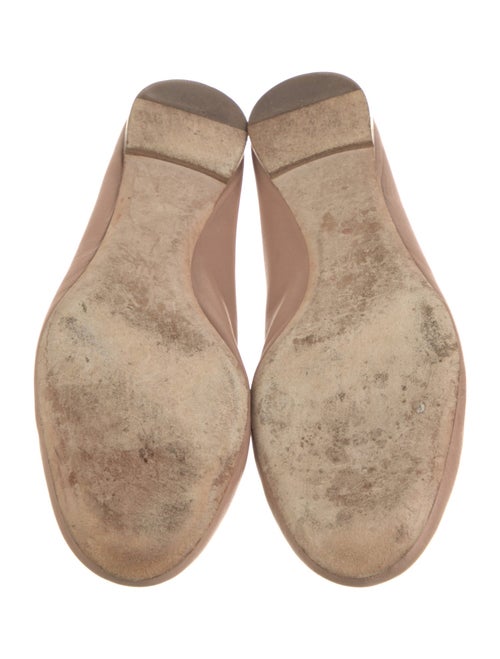 Chloé Leather Scalloped Accent Ballet Flats
