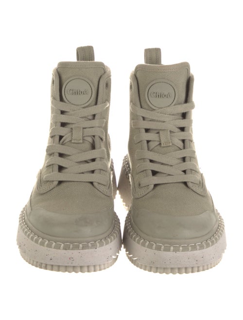 Chloé Canvas Whipstitch Trim Sneakers