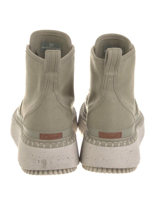 Chloé Canvas Whipstitch Trim Sneakers