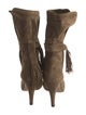 Chloé Suede Fringe Trim Accent Boots