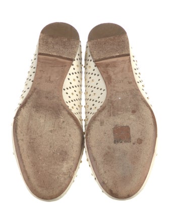 Chloé Leather Studded Accents Ballet Flats