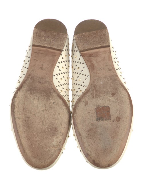 Chloé Leather Studded Accents Ballet Flats