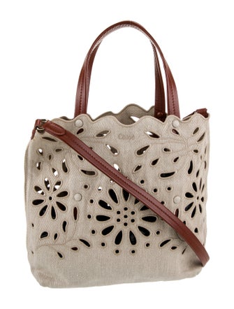Chloé Canvas Top Handle Bag
