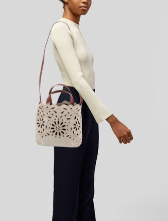 Chloé Canvas Top Handle Bag