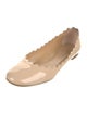 Chloé Patent Leather Scalloped Accent Ballet Flats