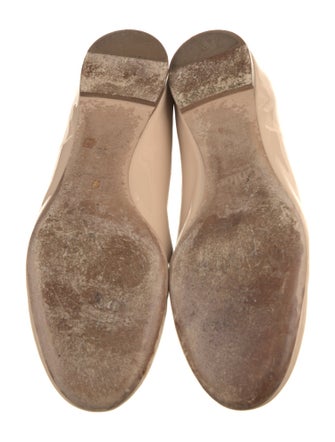Chloé Patent Leather Scalloped Accent Ballet Flats