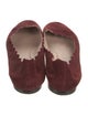 Chloé Suede Scalloped Accent Flats