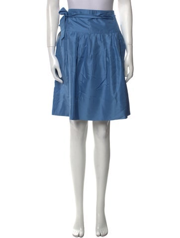 Chloé Skirts Pleated Accents Knee-Length Skirt S