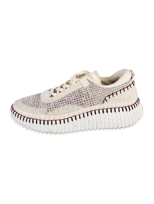 Chloé Tweed Pattern Sneakers