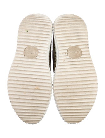 Chloé Tweed Pattern Sneakers