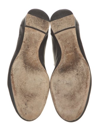 Chloé Leather Scalloped Accent Ballet Flats