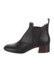 Chloé Leather Scalloped Accent Chelsea Boots