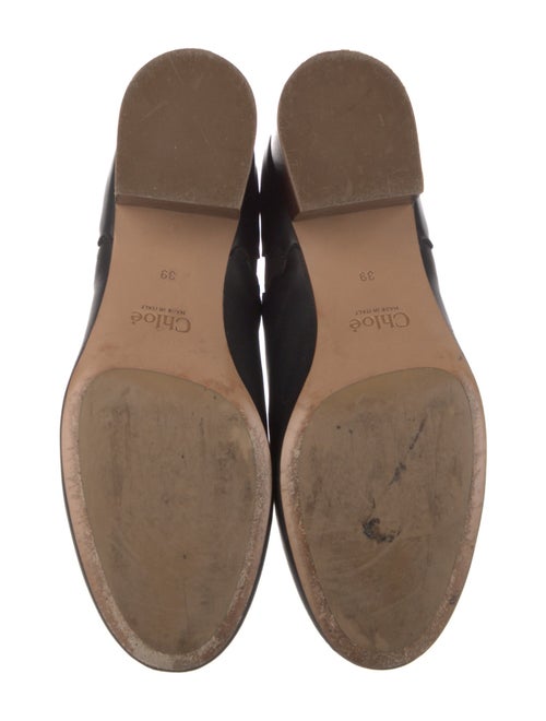 Chloé Leather Scalloped Accent Chelsea Boots