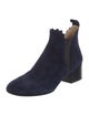 Chloé Suede Scalloped Accent Chelsea Boots