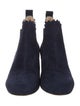 Chloé Suede Scalloped Accent Chelsea Boots