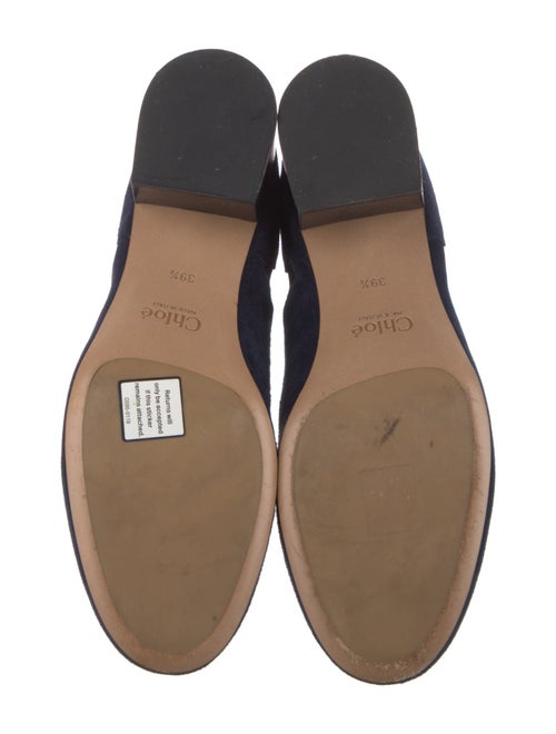 Chloé Suede Scalloped Accent Chelsea Boots