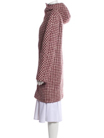 Chloé Alpaca Plaid Print Coat