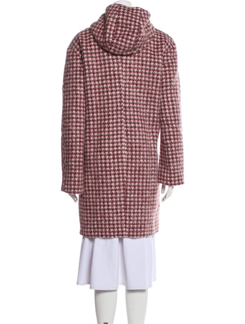 Chloé Alpaca Plaid Print Coat