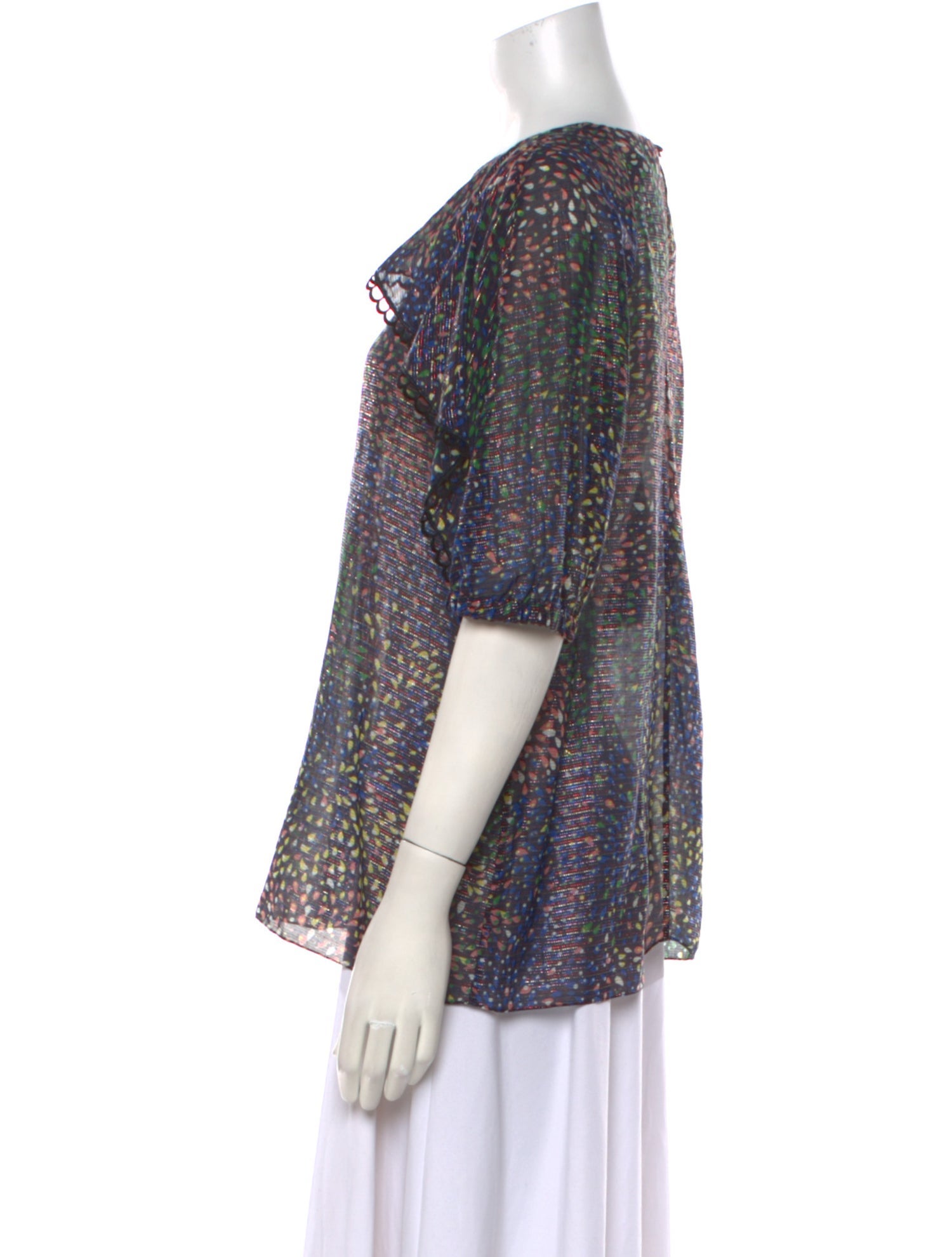 Chloé Printed Bateau Neckline T-Shirt