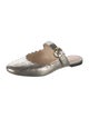 Chloé Leather Scalloped Accent Mules