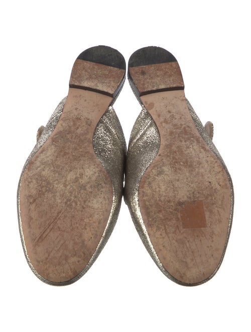 Chloé Leather Scalloped Accent Mules