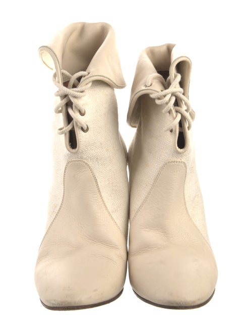 Chloé Canvas Lace-Up Boots