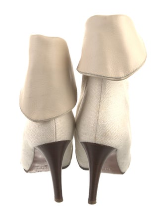 Chloé Canvas Lace-Up Boots