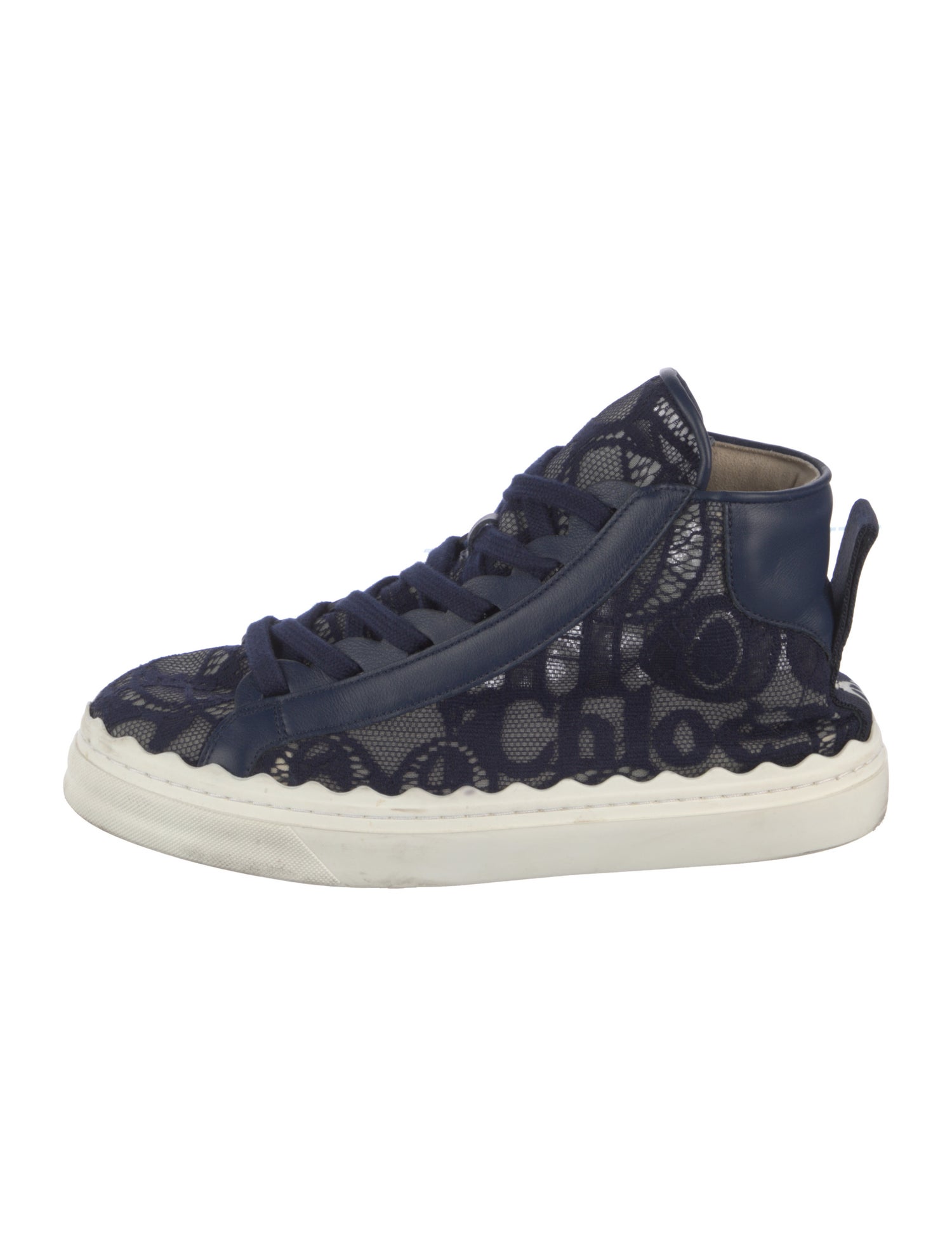 Chloé Lace Lace Trim Embellishment Sneakers