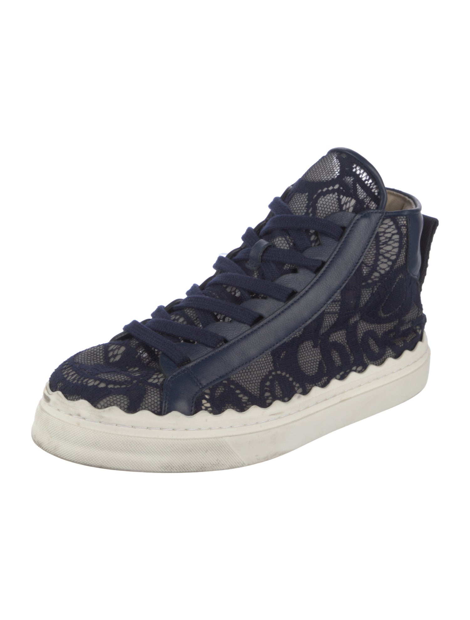 Chloé Lace Lace Trim Embellishment Sneakers