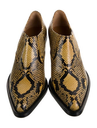 Chloé Leather Animal Print Boots