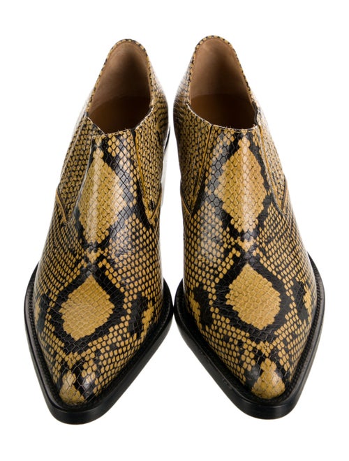Chloé Leather Animal Print Boots