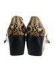 Chloé Leather Animal Print Boots