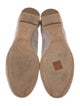 Chloé Suede Scalloped Accent Ballet Flats