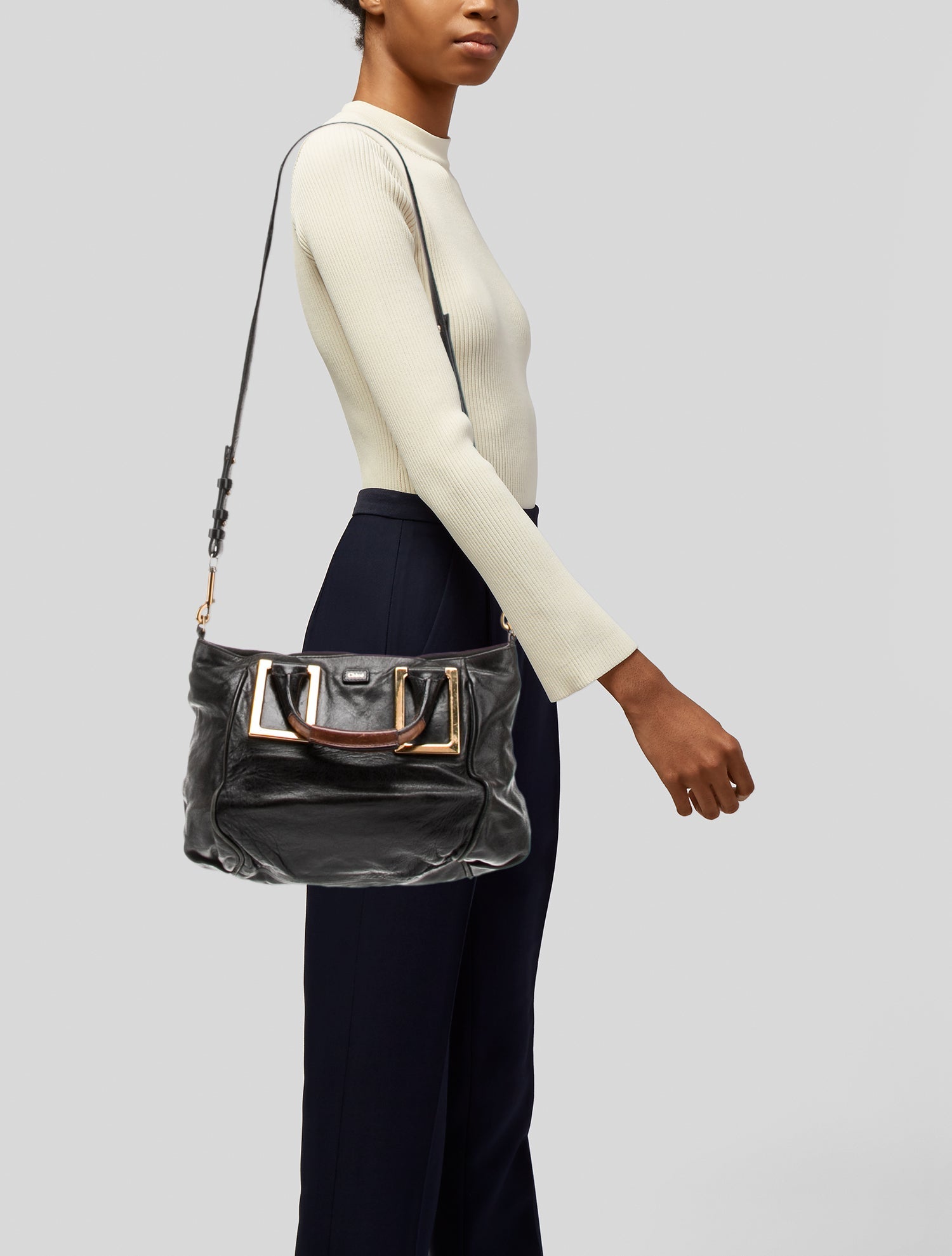 Chloé Leather Top Handle Bag
