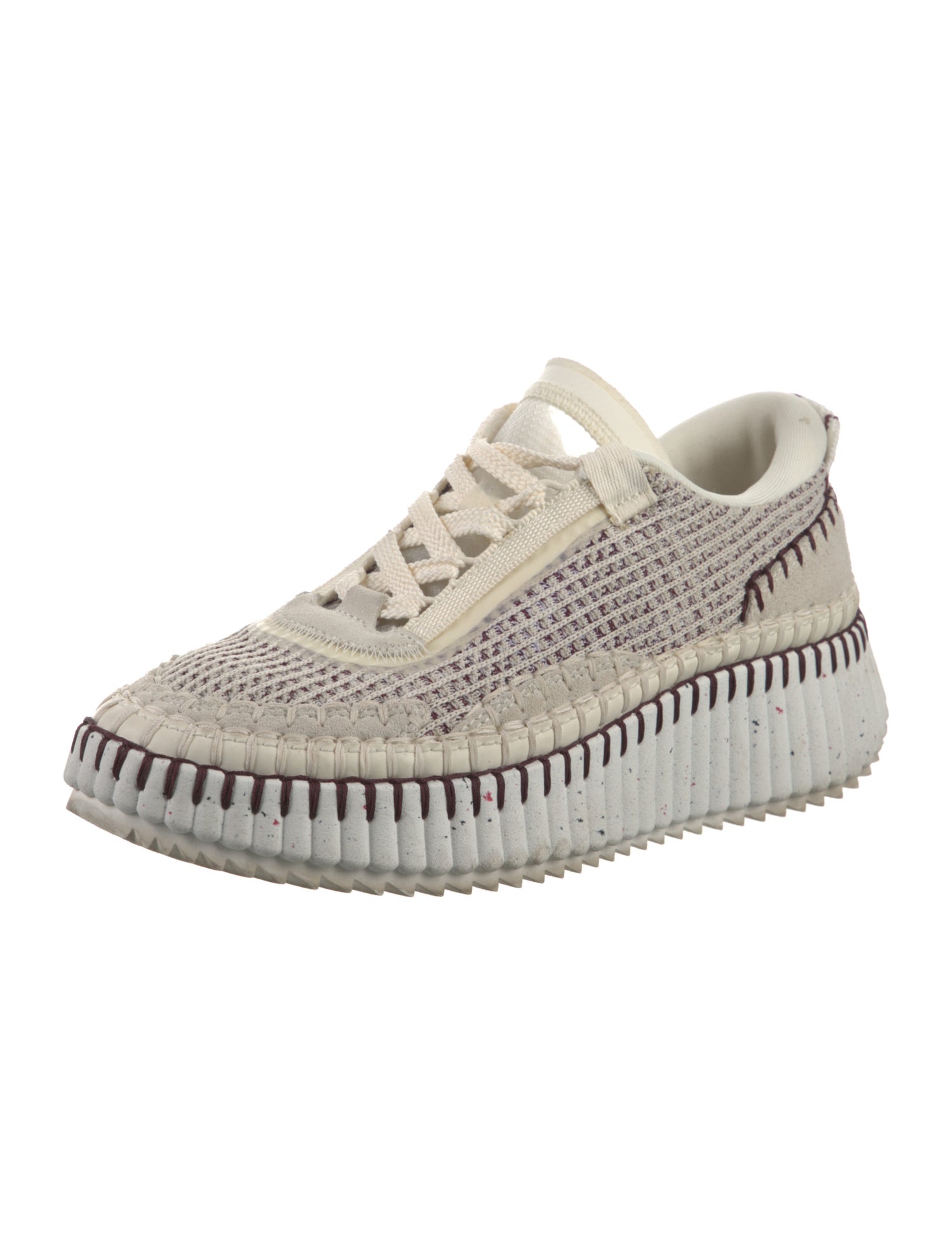 Chloé Whipstitch Trim Sneakers