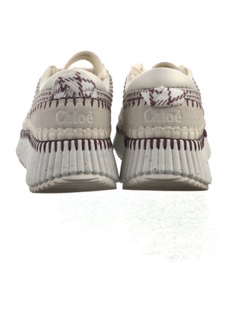 Chloé Whipstitch Trim Sneakers